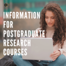 Postgraduate research courses.